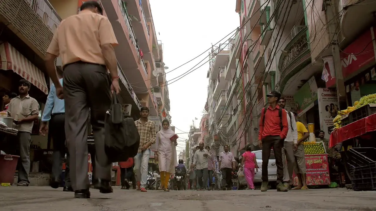 Busy Narrow Indian Street