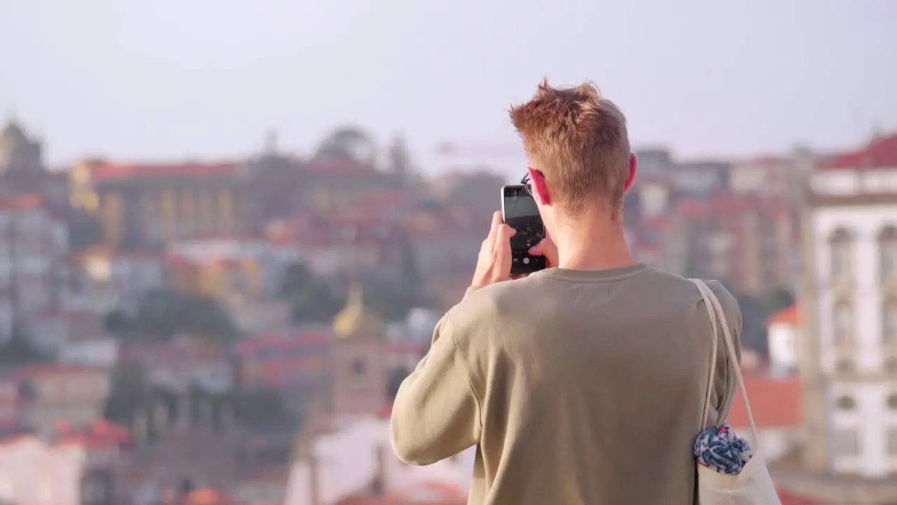 tourist photograph view porto portugal