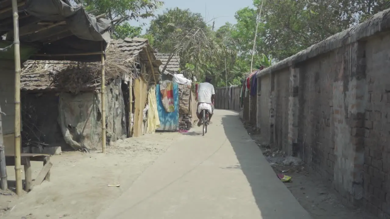 Village scene in India Poor Indian people in Rural places