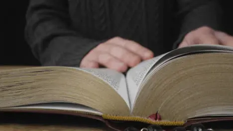 Tracking Shot of Crucifix with Holy Bible