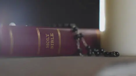 Tracking Shot of a Man Praying