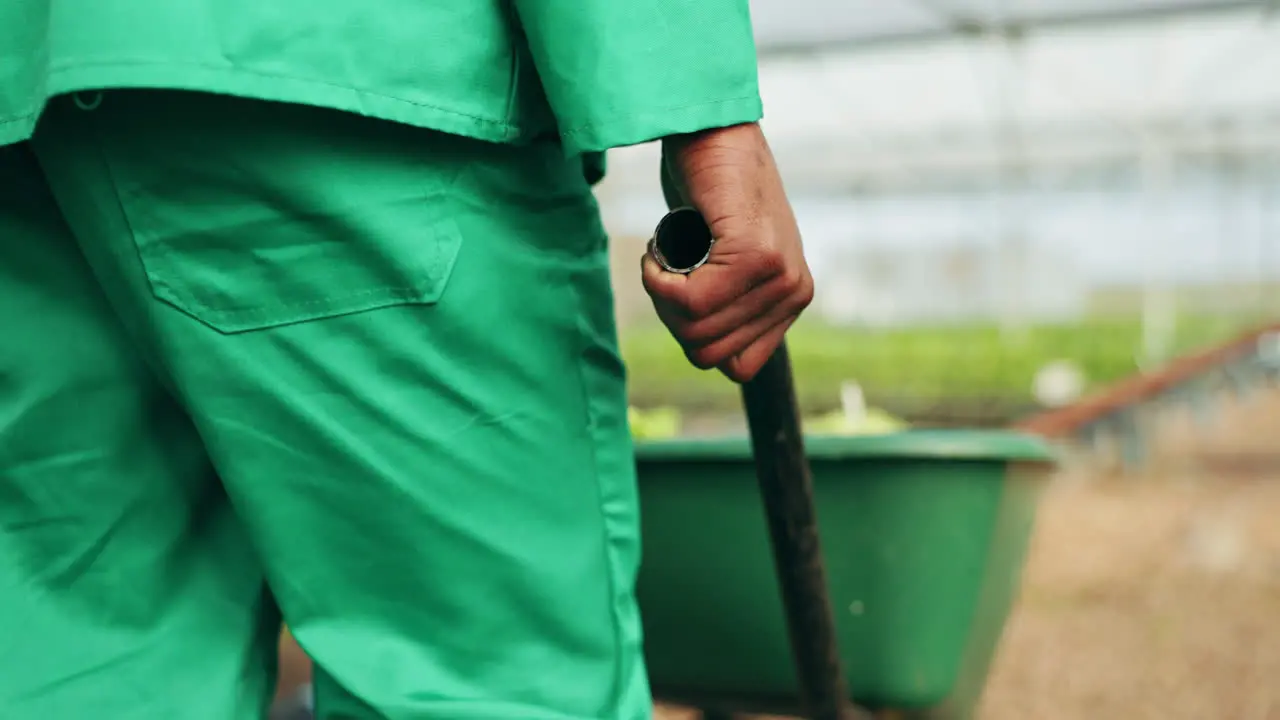 Agriculture farm and hands of person