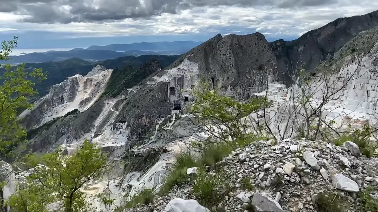 Marble Mine of Carrara Tracking Shot