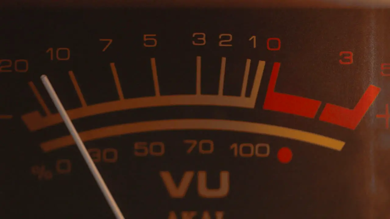 VU Meter Closeup