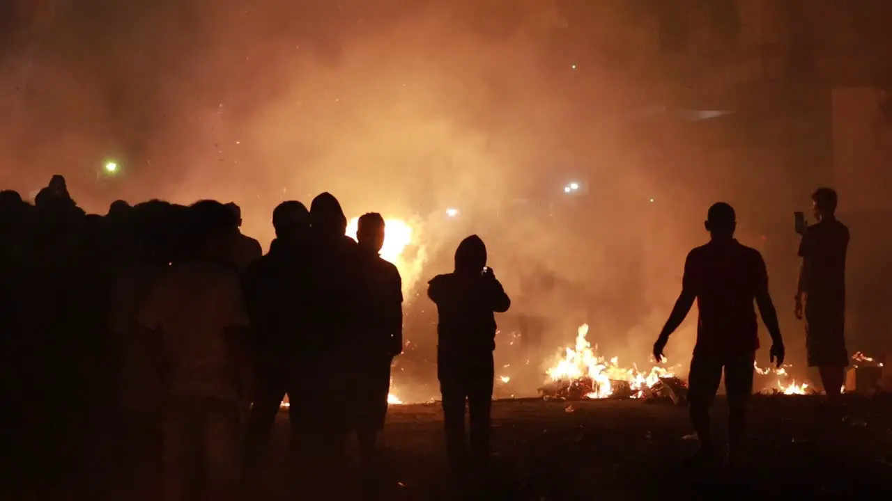 Indonesia Jun 5 2023  torch war one of the cultural heritage held after the month of Ramadan in Jepara Central Java