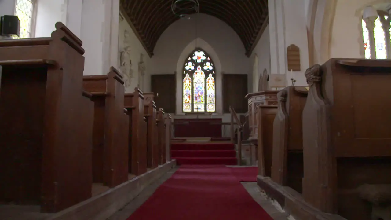 Interior Church Aisle