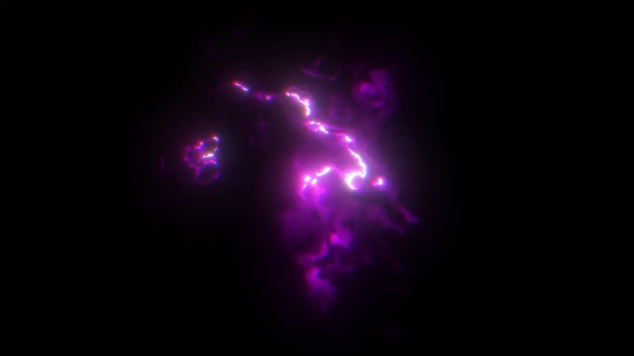 Purple Abstract Fractal Electrical Cosmic Storm Animation