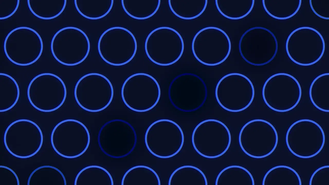 Glowing blue circle pattern on black background