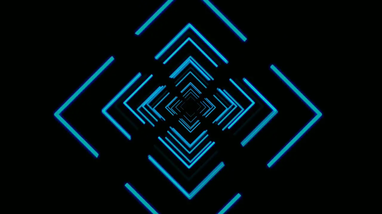 Abstract neon light sci-fi tunnel seamless loop