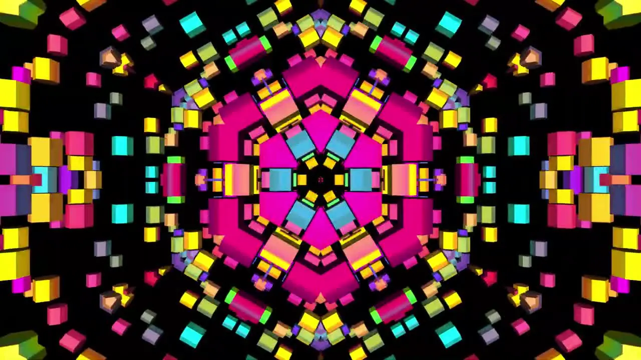 KALEIDOSCOPE VJ LOOP COLORS Background