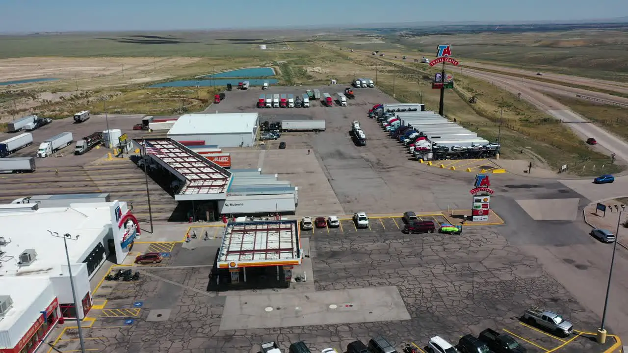 TA truck travel center aerial