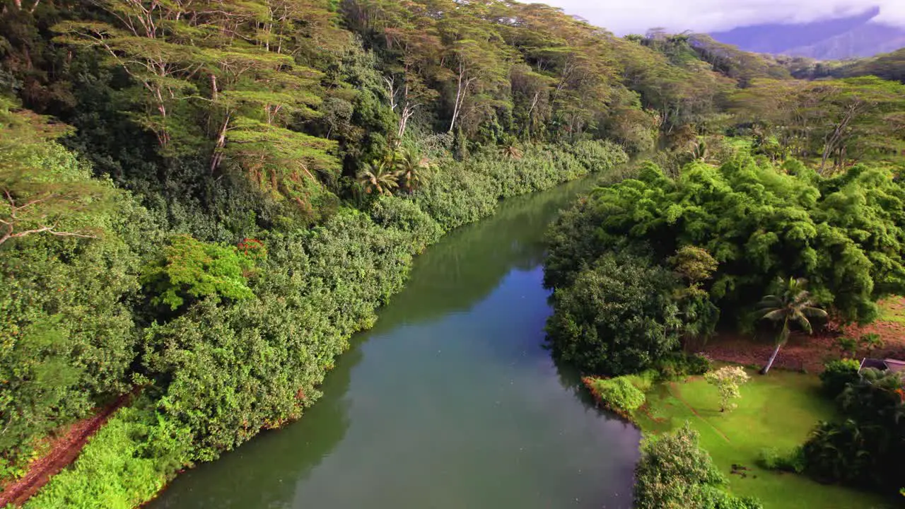 Kauai Hawaii Kalihiwai river drone footage