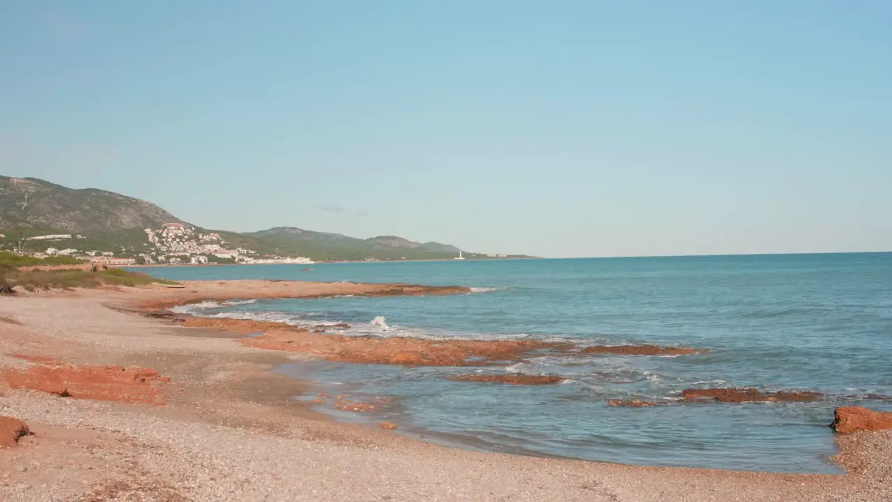 Alcossebre seascape overview Costa del Azahar  Valencian Community Spain