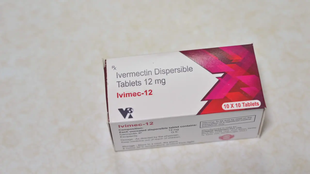 Box of Ivermectin a medicine used for parasites and Covid-19