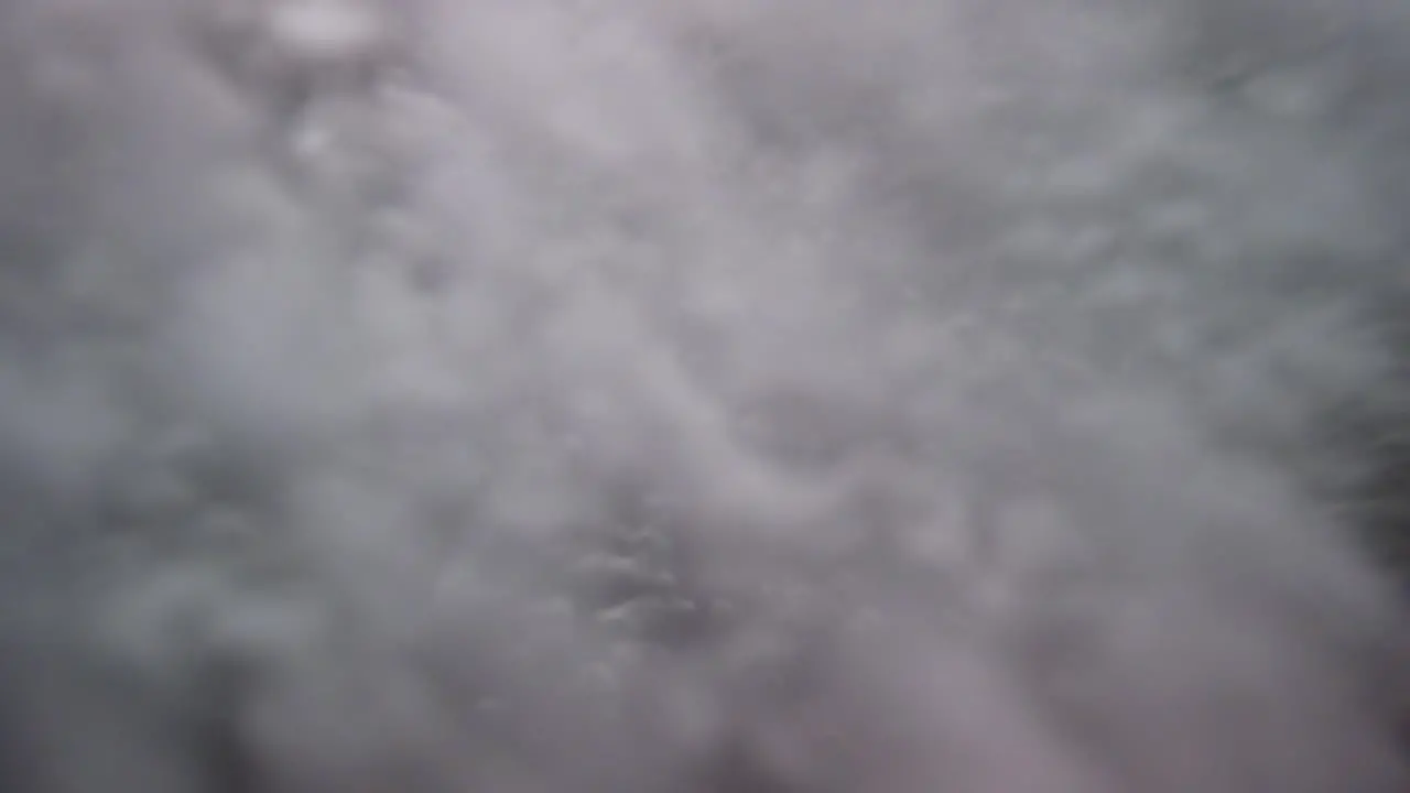 underwater bubbles from a rapid river