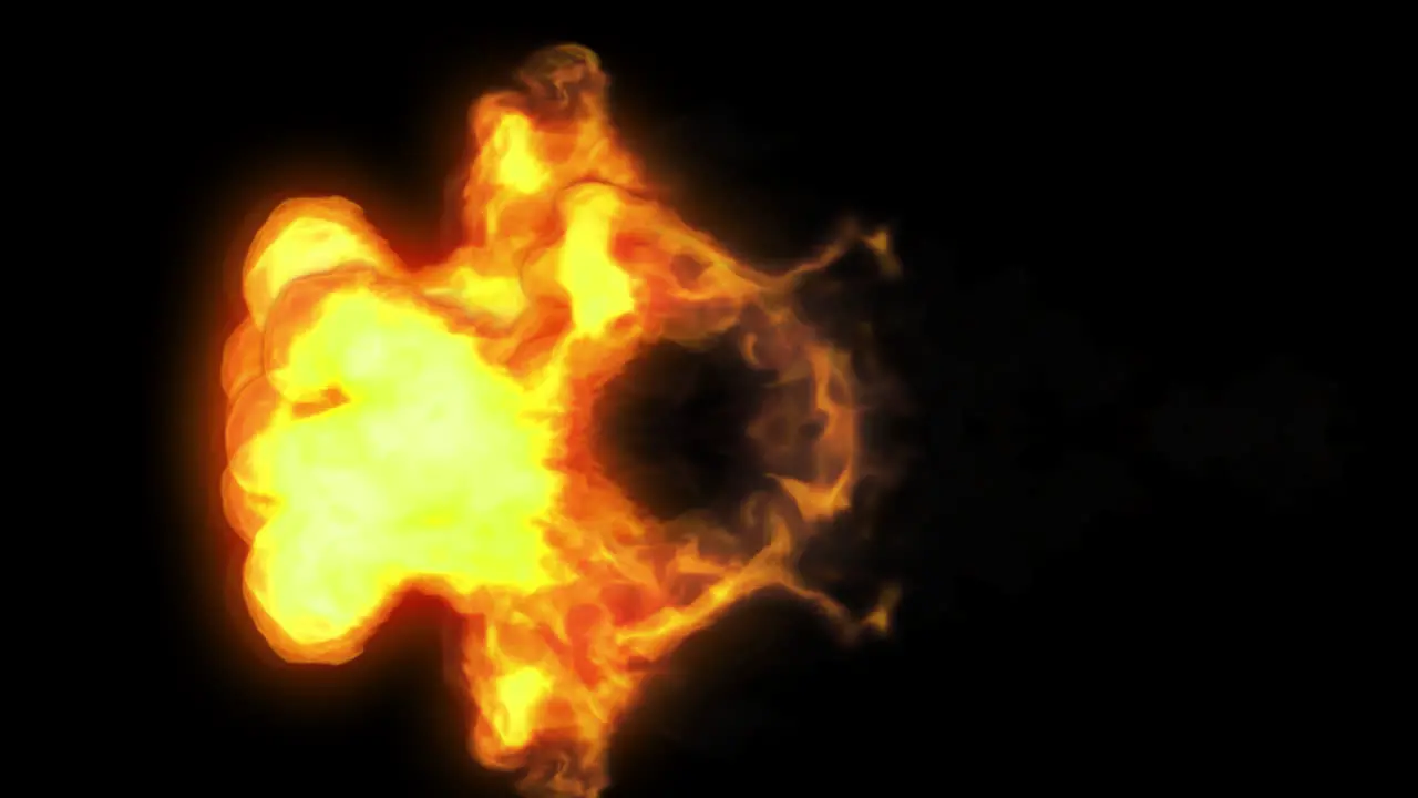 fire flame Animation seamless loop with Alpha Channel