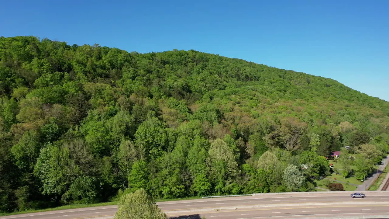 Green hills of Oliver Springs Tennessee