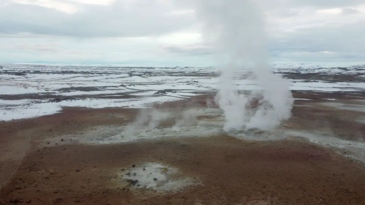 Surreal Namafjall geothermal area Iceland