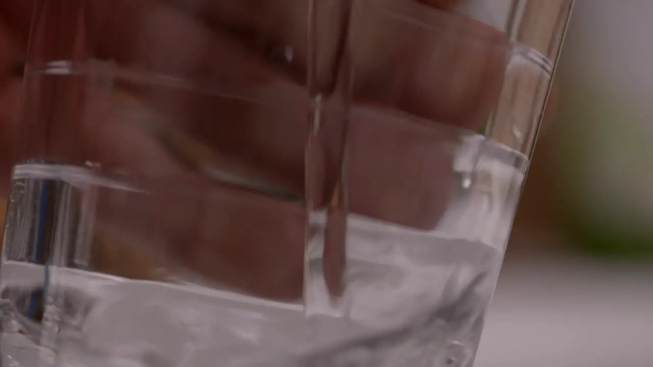 Filling Glass With Water Slow Motion