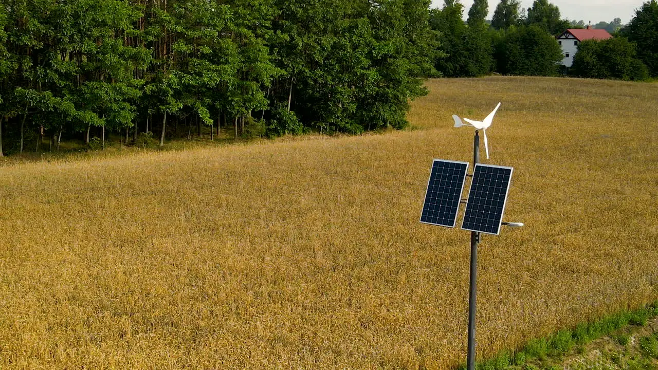 Weather Vane Powered By A Solar Generator At The Wheat Field In Czeczewo Poland