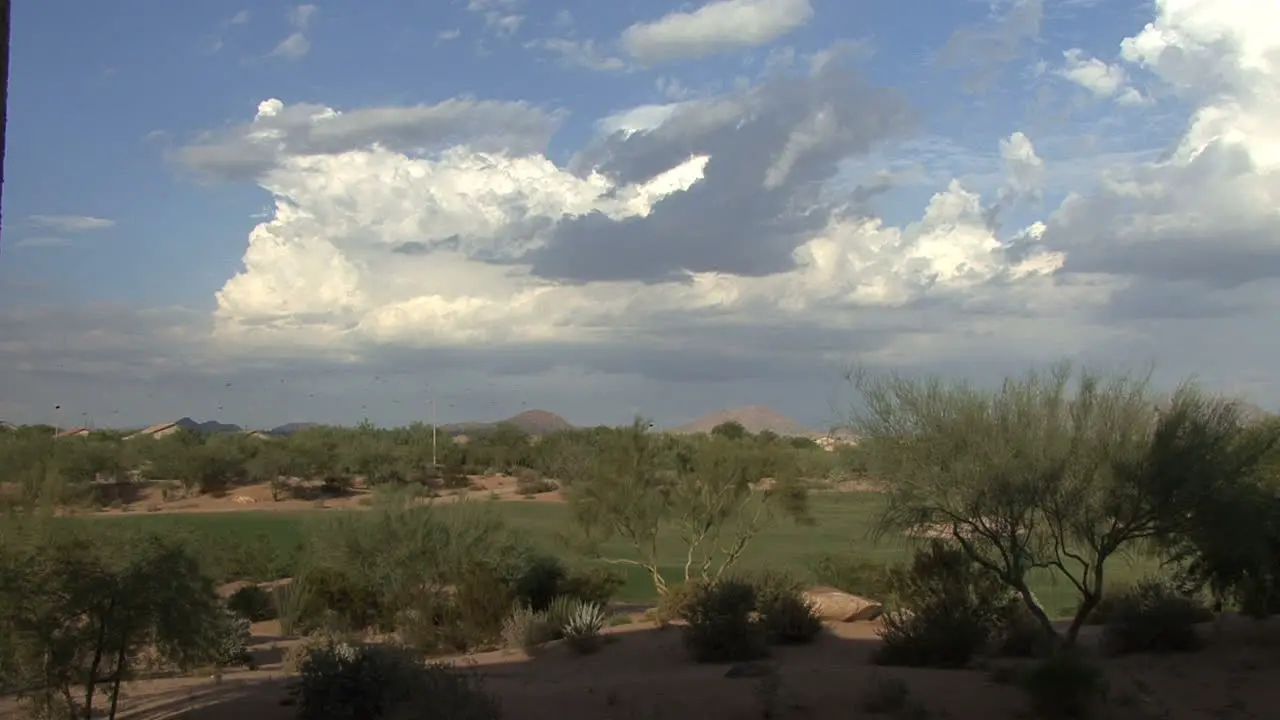 Arizona Clouds over shrub-steppe