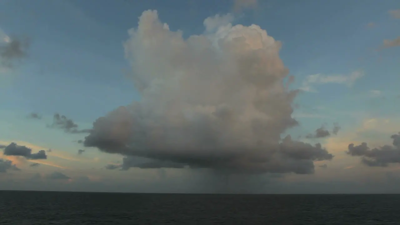 Cloud and shower over the Pacific