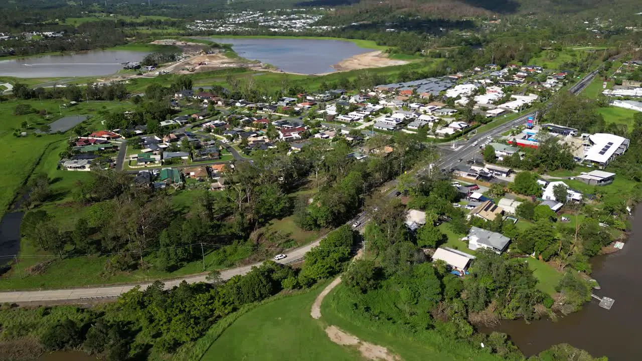 Oxenford Gold Coast 4 January 2024 Aerial views of the Coomera residential housing adjacent to the Coomera River