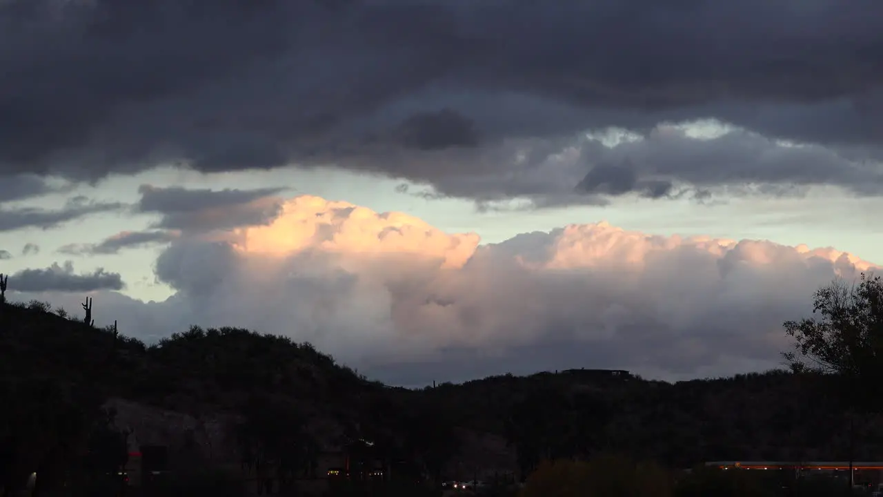 Arizona Big Evening Cloud Time Lapse