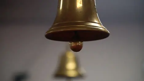 Close Up Of Ghenti Bells At Hindu Temple At Havan Ceremony