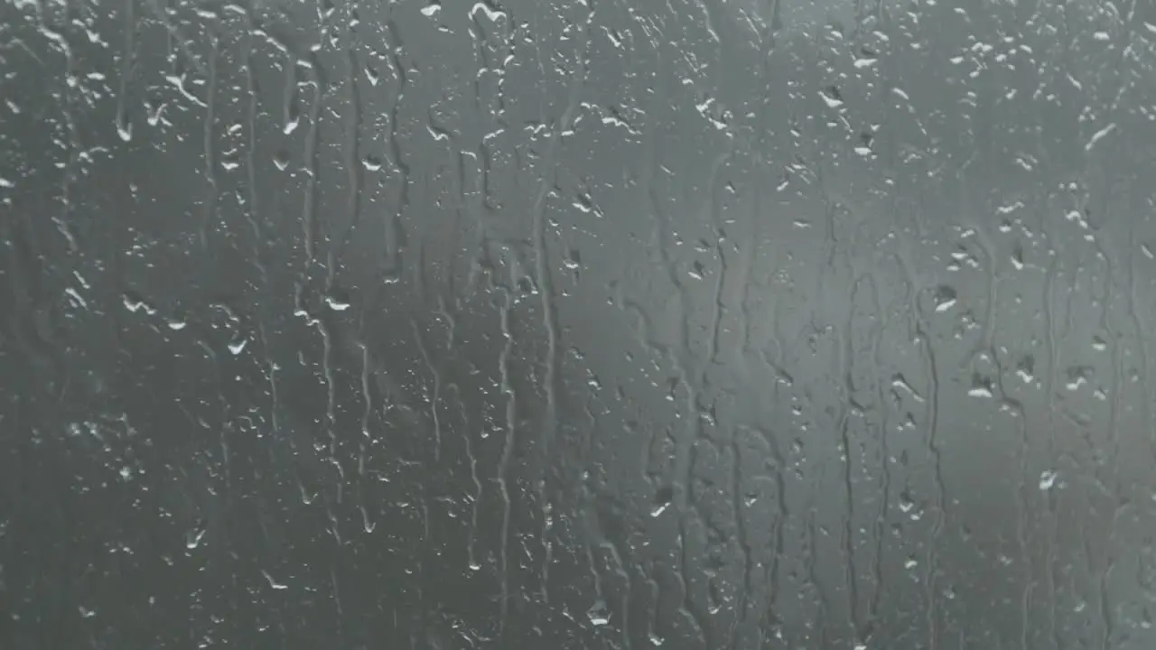 Rain Drops On Window Glass