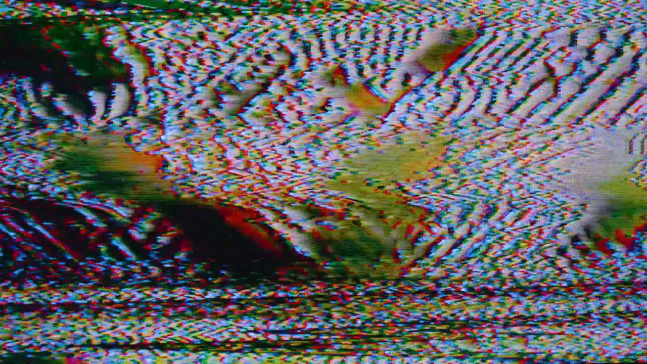 Static Analog White Noise Texture Glitch Animation