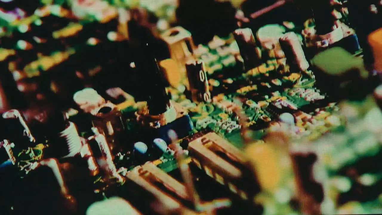 Circuit Board Static Noise Analog Glitch Animation