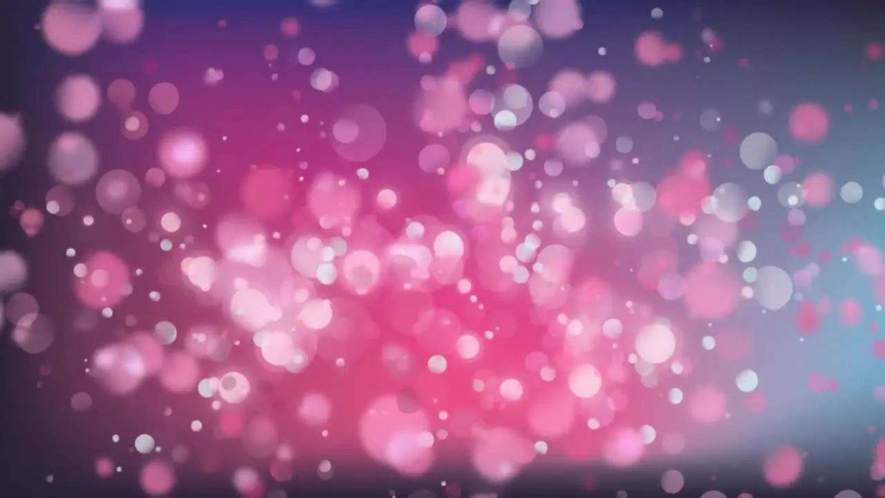 Animation of light spots over pink background