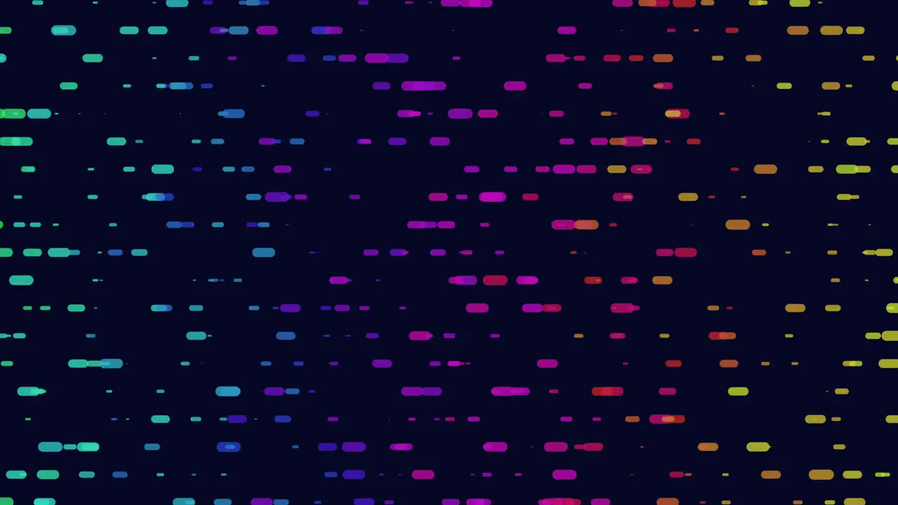 Vibrant and dynamic pattern of colored dots on black background