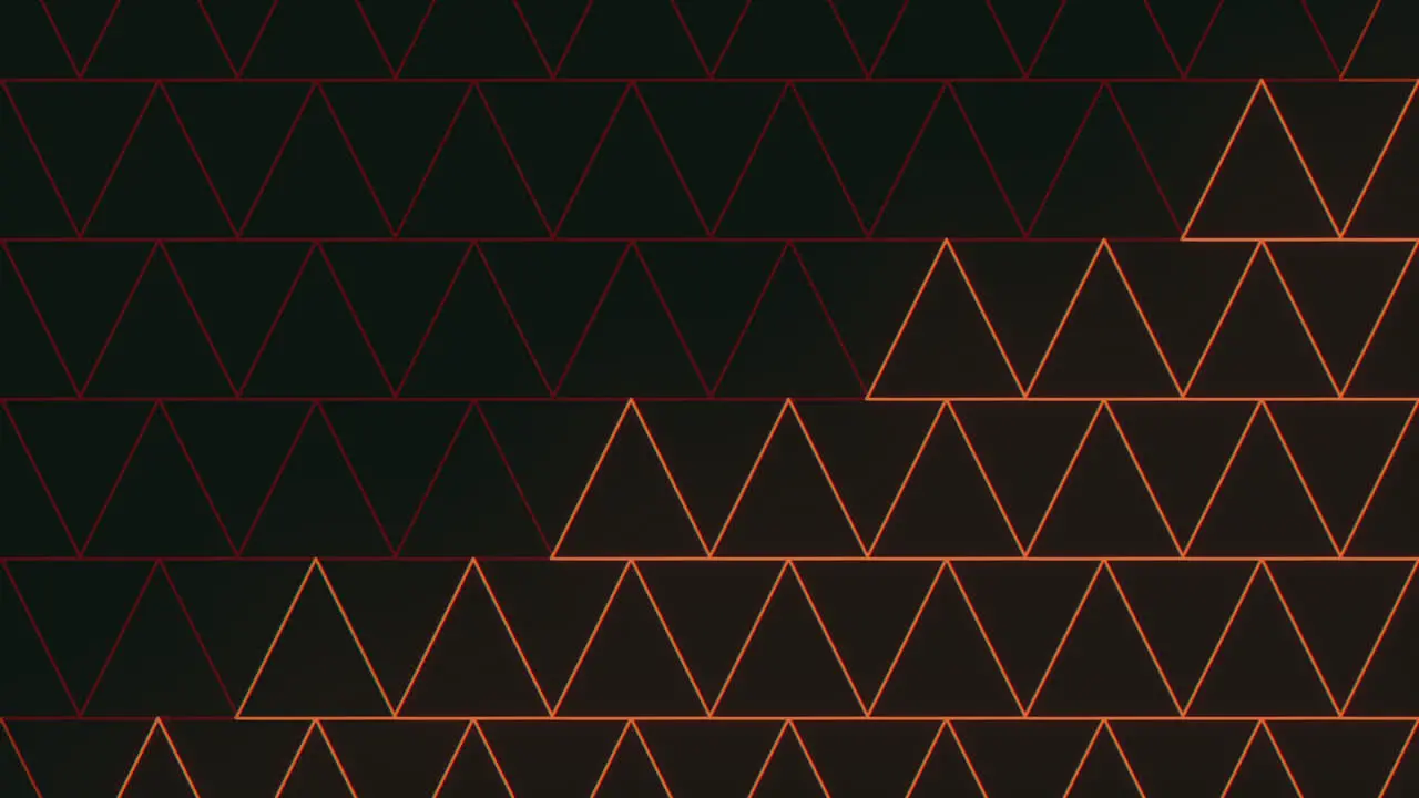 Bold and striking symmetrical red triangle pattern on black background