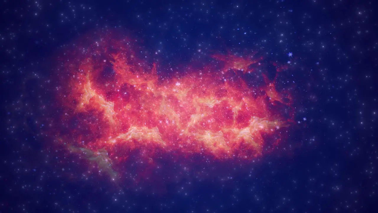 Stunning CG Animation of Red Nebula