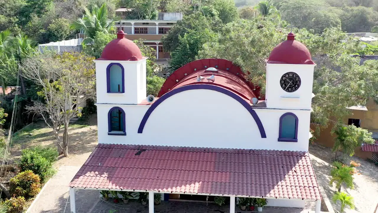 Typical mexican church in the village Mazunte Oaxaca