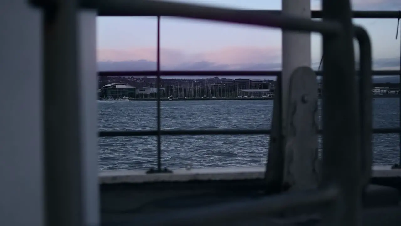 Harbour views shot through the railings