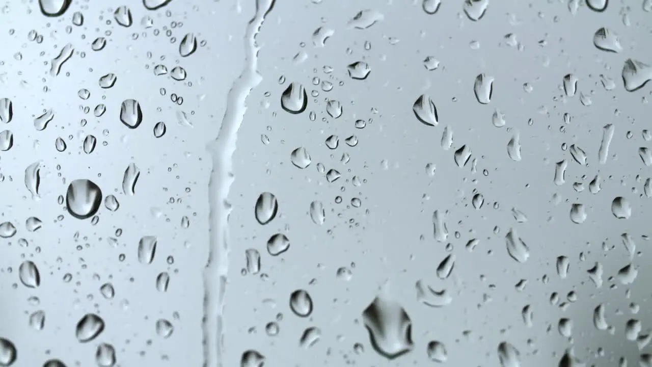 Raindrops on Glass Background