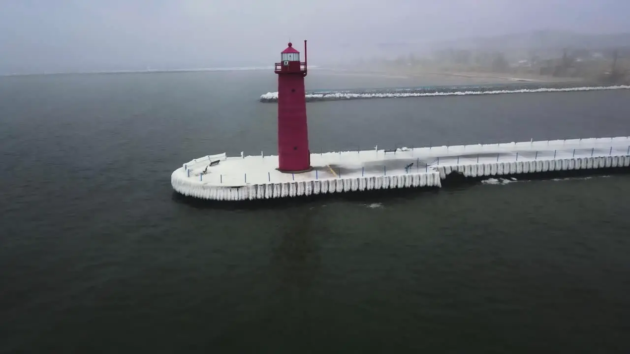 The Beachhead Lighthouse at the Muskegon Channel