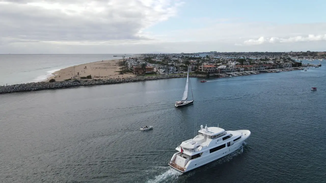 aerial footage of Newport Beach California