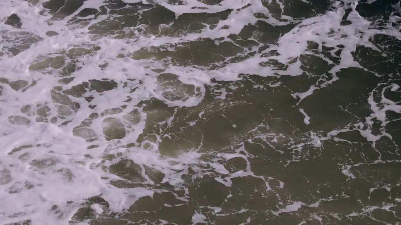 Close up of waves rolling over on waves in Myrtle Beach