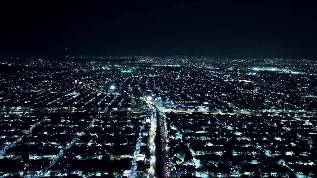 Stunning Shot Of Mexico City At Evening Time Residential Area View