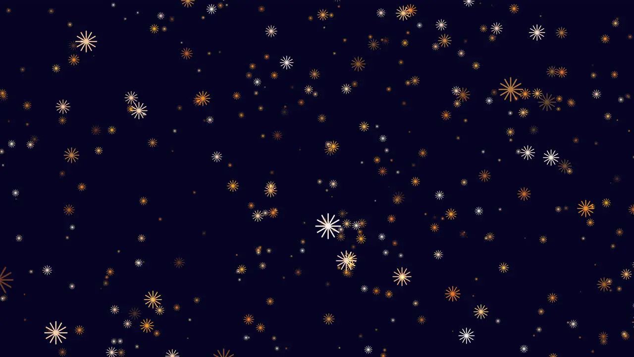 Stunning night sky bright stars in various shapes illuminate dark background