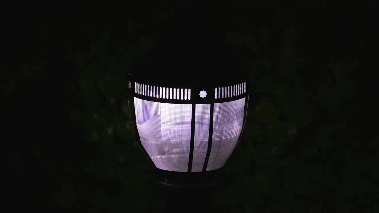 Close-up of a modern electric street light