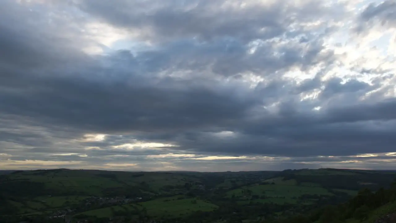 A short time-lapse of a cloudy sky in the Peak District