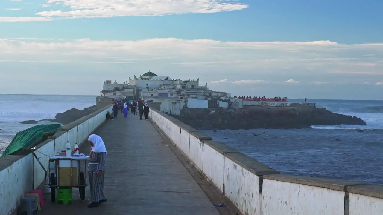 View of Sidi Abherrahman island in Casablanca Morocco