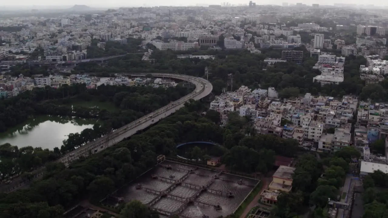 An Indian city's main road during the morning