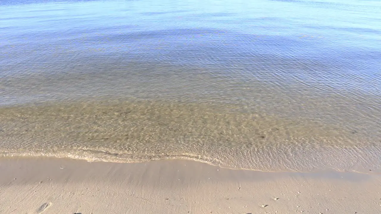 Waves lapping on the riverbank Swan River Perth Western Australia