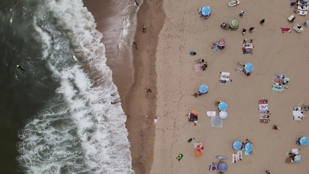 Reñaca beach in Viña del mar Chile uhd 4k aerial